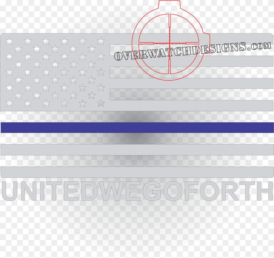 United We Go Forth Police Flag, Sticker, Text Png Image