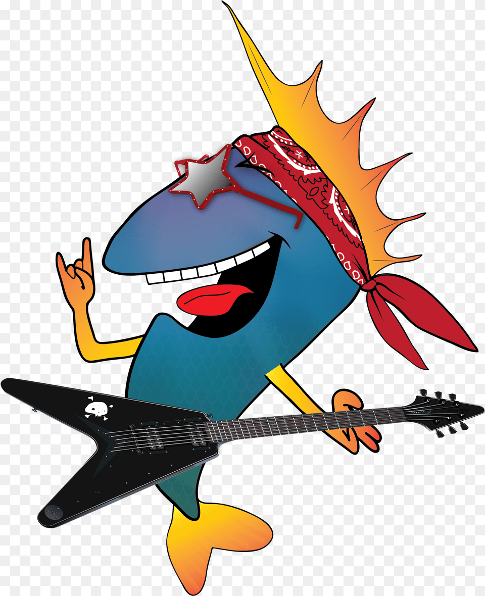 United We Rock Festival July 4 Illustration, Guitar, Musical Instrument, Animal, Fish Free Transparent Png