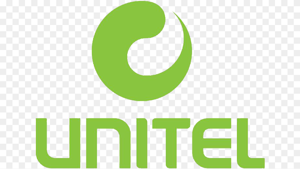 Unitel Telecom Logo About Of Logos Unitel, Green, Text, Astronomy, Moon Free Transparent Png