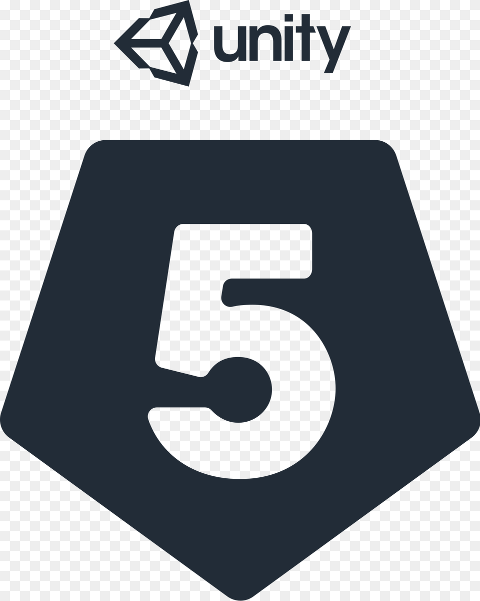Unity 5 Logo, Symbol, Text, Sign, Number Png