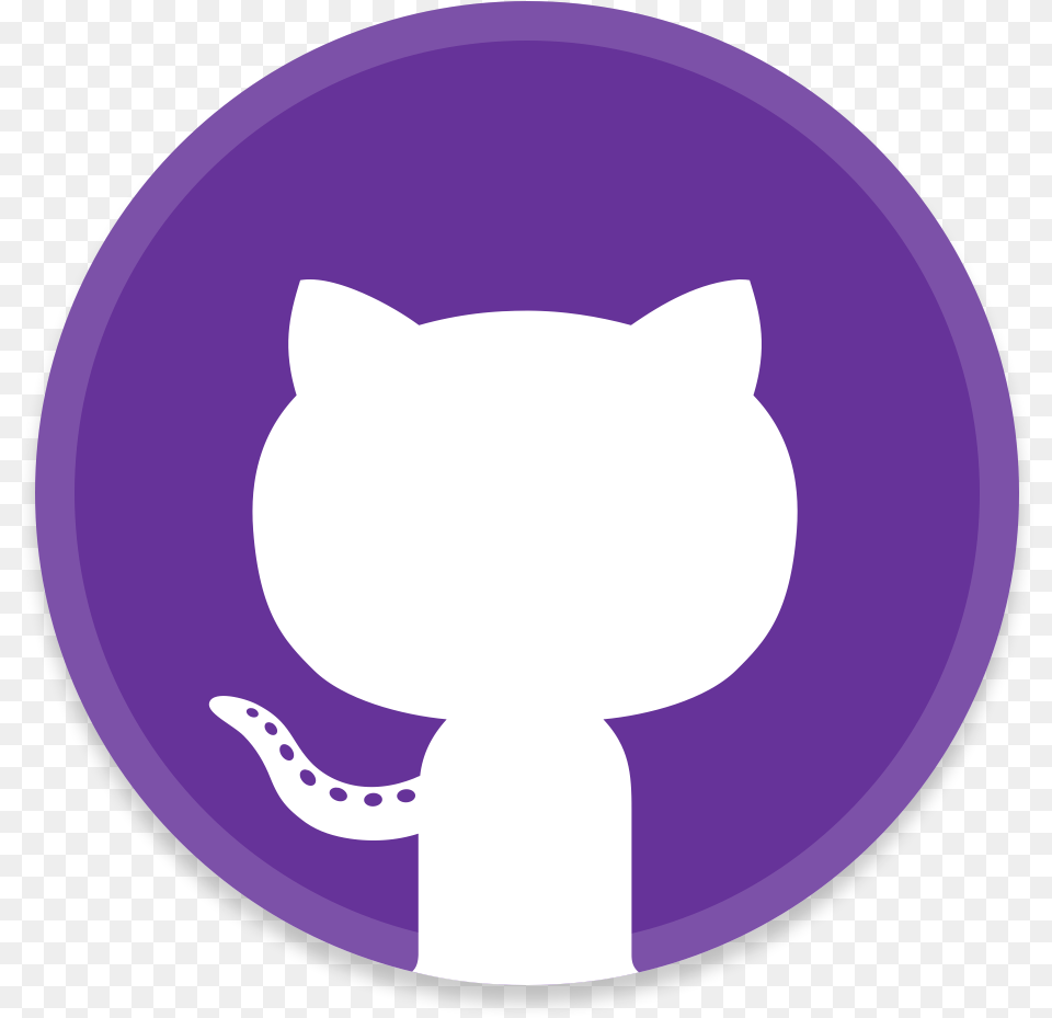 Unity In Art Easy Download Github Icon Square, Purple, Sticker, Animal, Cat Png Image