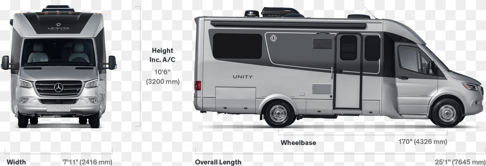 Unity Specifications 25 Rv, Transportation, Van, Vehicle, Caravan Png