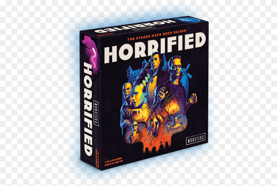 Universal Monsters Ravensburger Board Game Horrified Horrified Game, Adult, Book, Female, Person Png