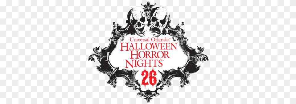 Universal Orlando Adds Additional Nights To Extend The Halloween Horror Nights 26 Logo, Book, Publication, Chandelier, Lamp Png Image