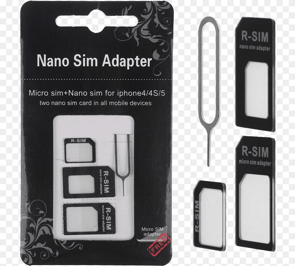 Universal Sim Card Adapter Kit Nano Sd Card Adapter, Electronics, Mobile Phone, Phone Free Transparent Png