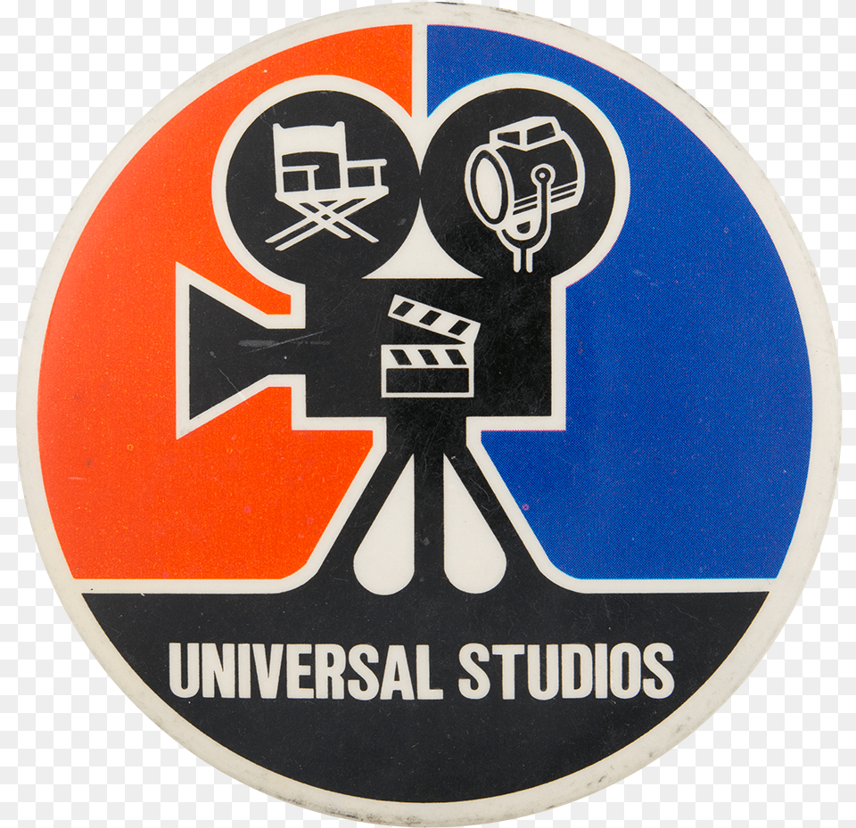 Universal Studios Camera Entertainment Button Museum Universal Studios Camera, Sticker, Emblem, Symbol, Road Sign Png