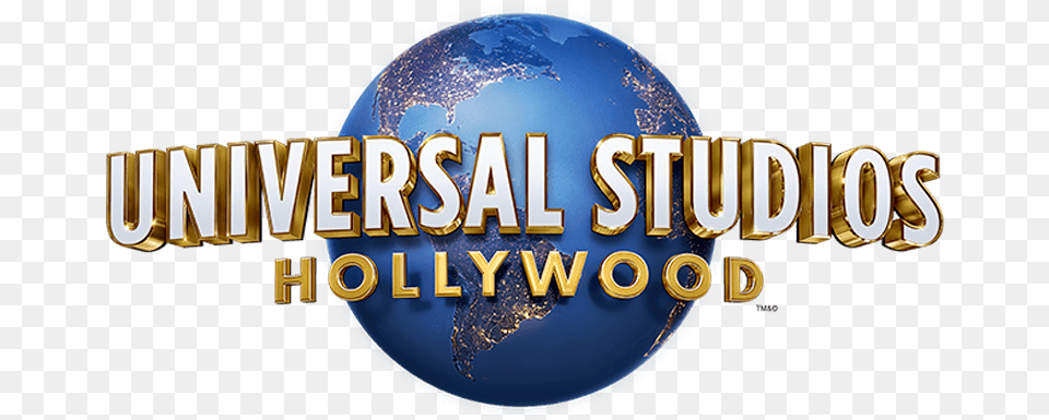 Universal Studios Hollywood Logo Transparent Universal Studios Los Angeles Logo, Astronomy, Outer Space, Planet Free Png