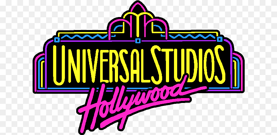 Universal Studios Hollywood Logo Universal Studios Neon Logo, Light, Dynamite, Weapon, Text Free Png