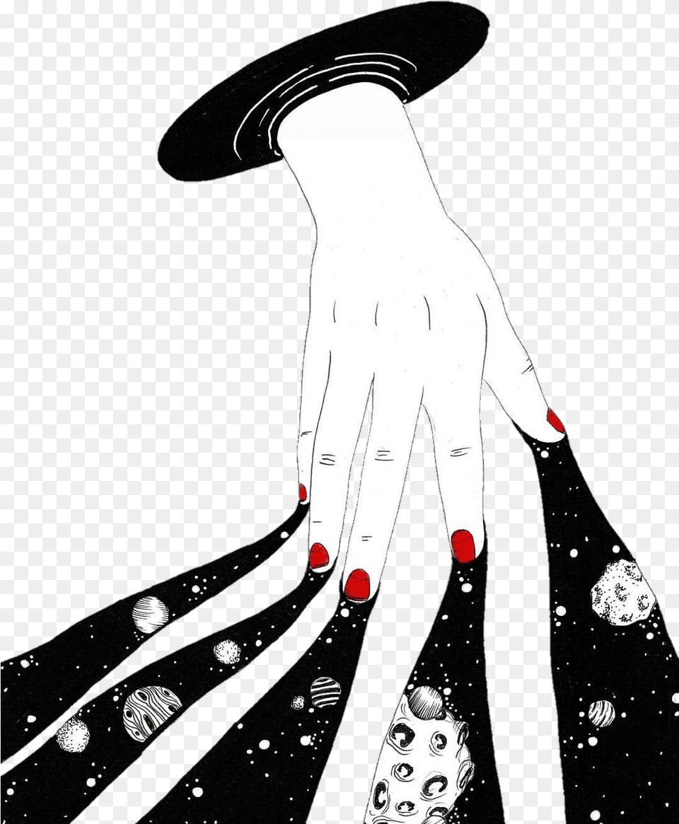 Universe Nails Red Galaxy Tumblr Red Galaxy Tumblr Universe, Accessories, Bag, Handbag, Person Free Transparent Png