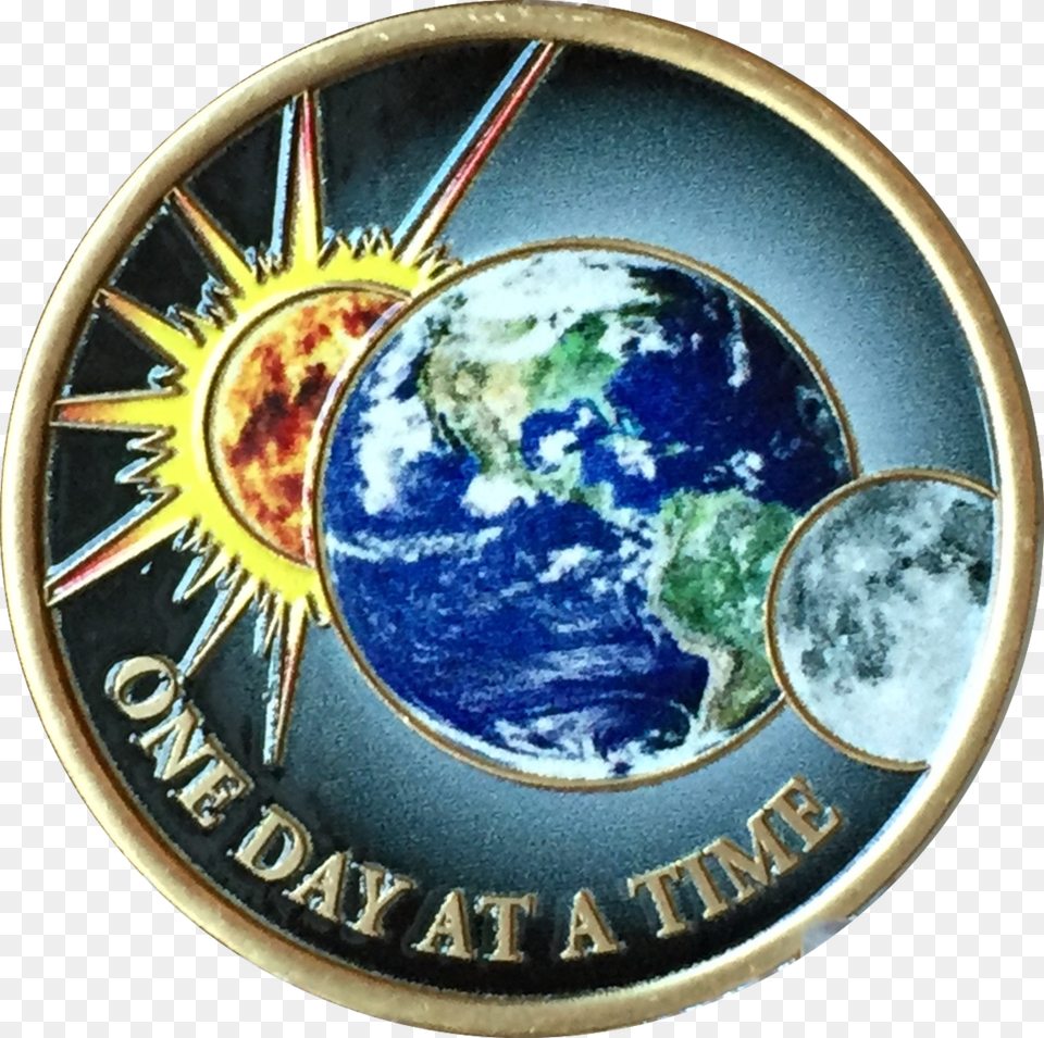 Universe One Day At A Time Color Medallion Sun Moon One Day At A Time Universe Sun Moon, Logo, Symbol, Badge, Emblem Png Image