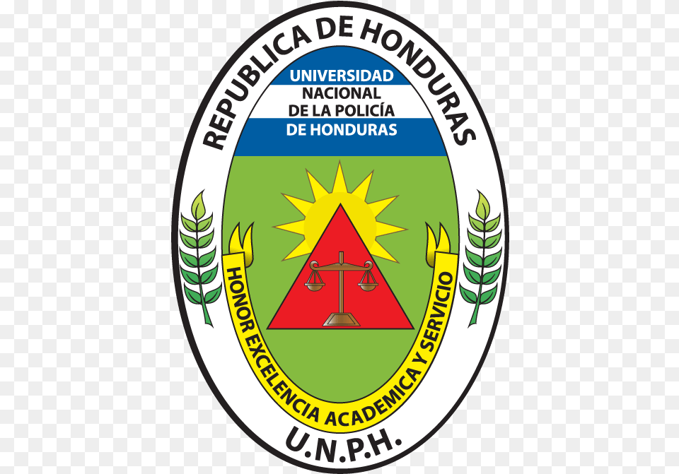 Universidad Nacional De La Policia De Honduras, Badge, Logo, Symbol, Emblem Free Transparent Png