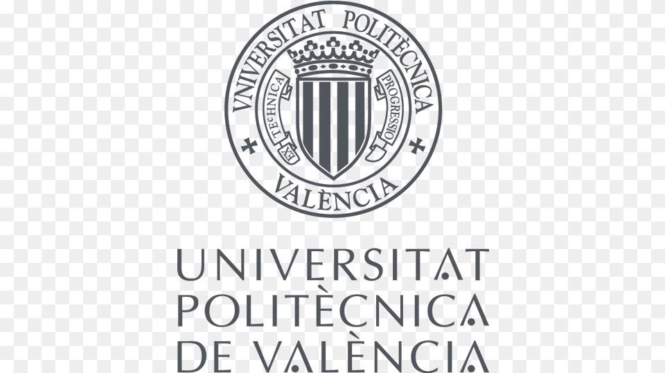 Universidad Politecnica De Valencia Logo, Machine, Wheel, Emblem, Symbol Free Png Download