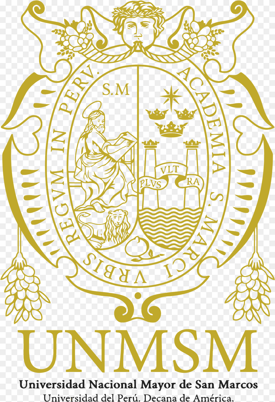 Universidad San Marcos Escudo, Logo, Emblem, Symbol, Person Png Image