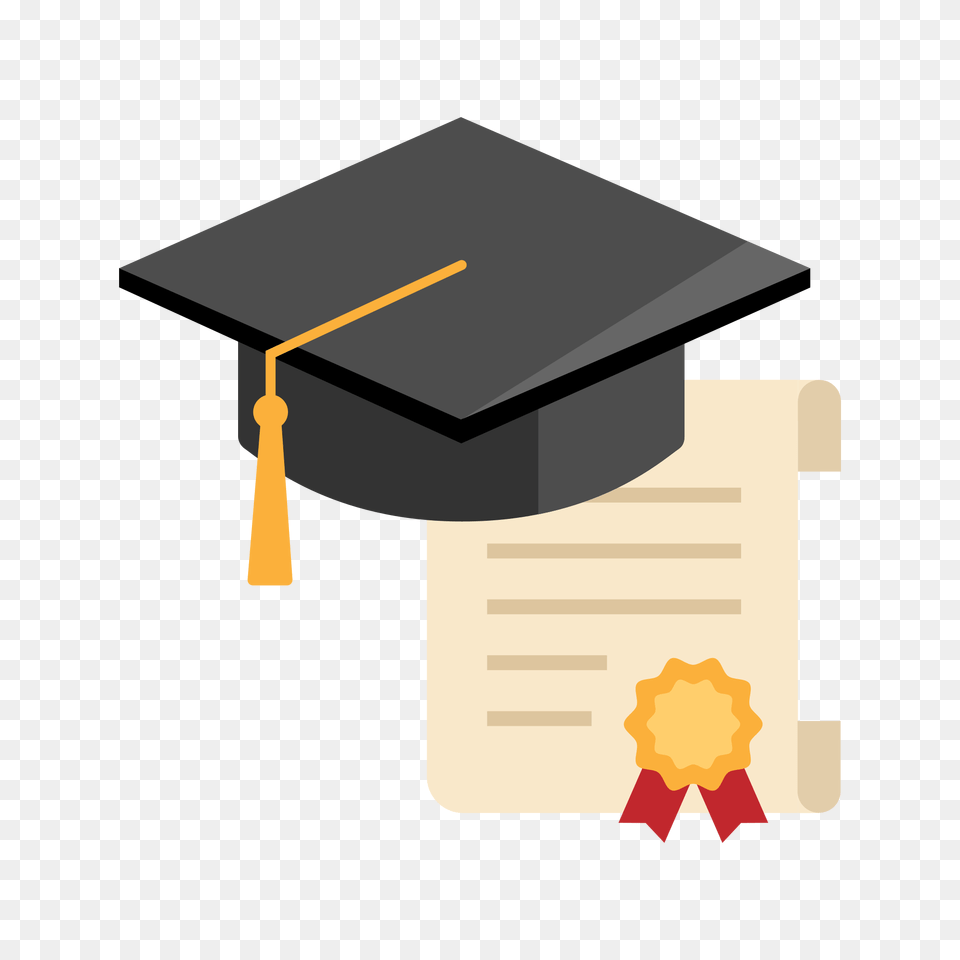 University Diploma Or Certificate Flat Icon Vector, Graduation, People, Person, Text Free Png