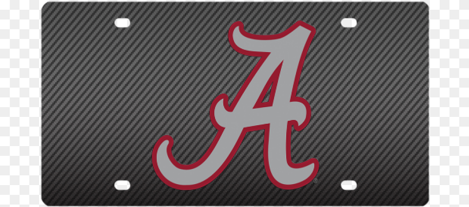 University Of Alabama Crimson Tide Carbon Fiber License Emblem, Electronics, Hardware, Text, Field Hockey Png