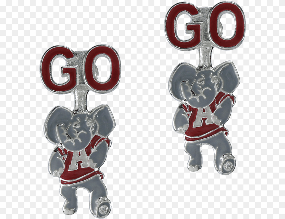 University Of Alabama Evie Earrings Earrings, Text, Figurine, Baby, Person Free Transparent Png