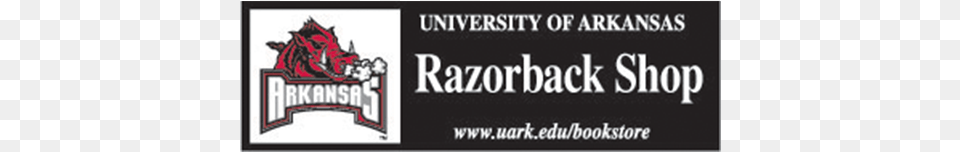 University Of Arkansas Razorback Shop Logo Arkansas Razorbacks Perforated Vinyl Window Decal, Text Png