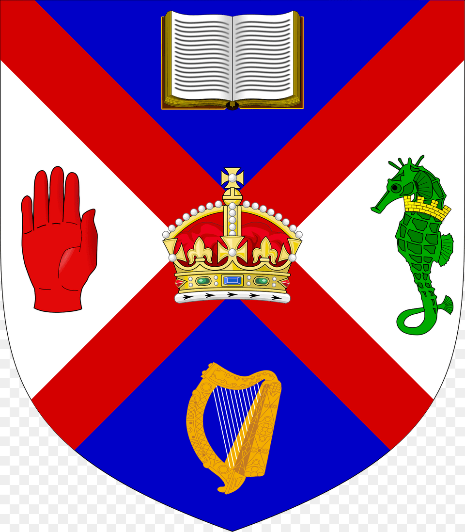 University Of Belfast Arms Clipart, Clothing, Glove, Logo, Emblem Png