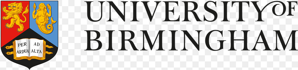 University Of Birmingham Emblem, Logo, Person, Text, Symbol Free Png Download