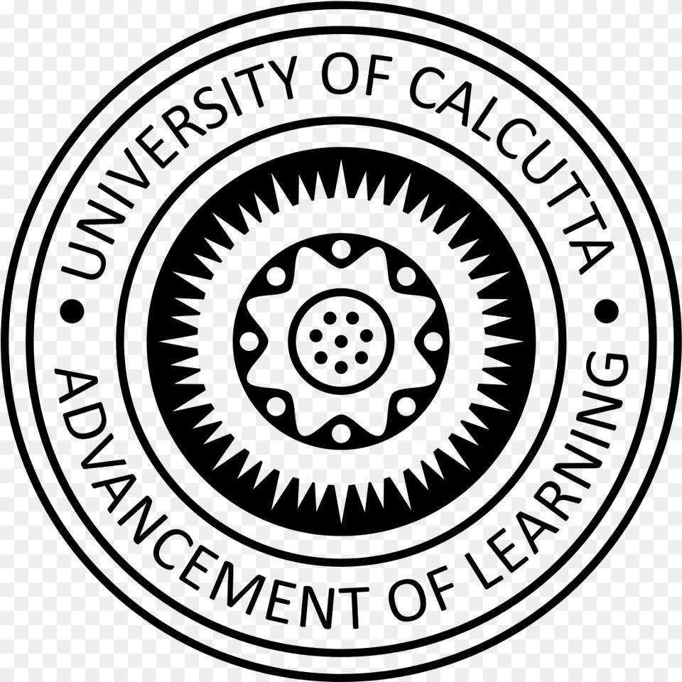 University Of Calcutta Official Calcutta University Logo, Gray Free Transparent Png