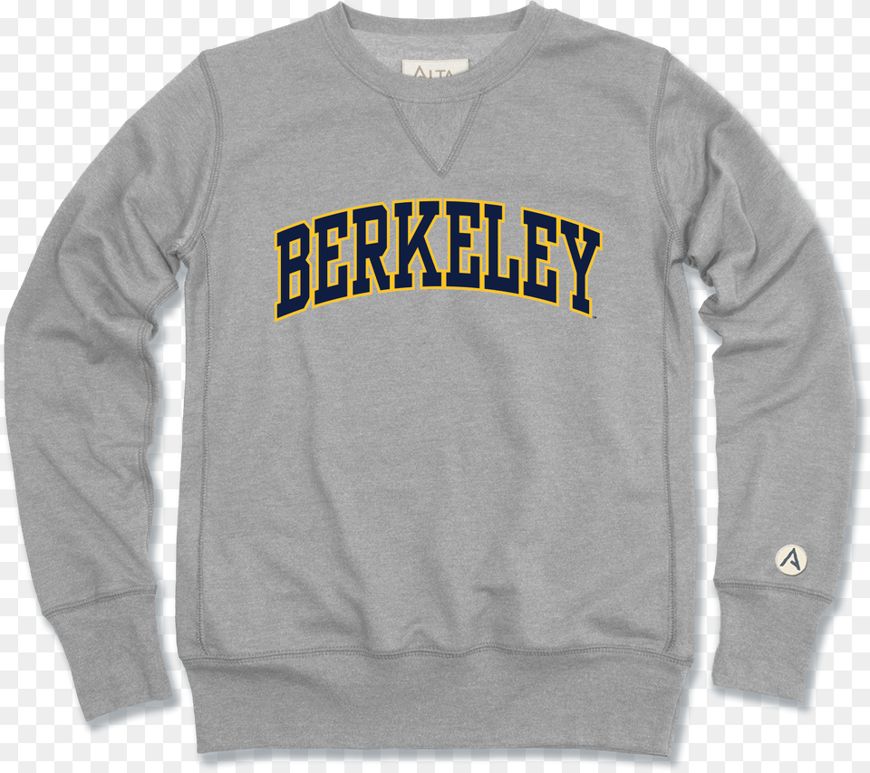 University Of California Berkeley Juan Crew Neck Fleece Uc Berkeley Crew Neck, Clothing, Hoodie, Knitwear, Long Sleeve Png Image