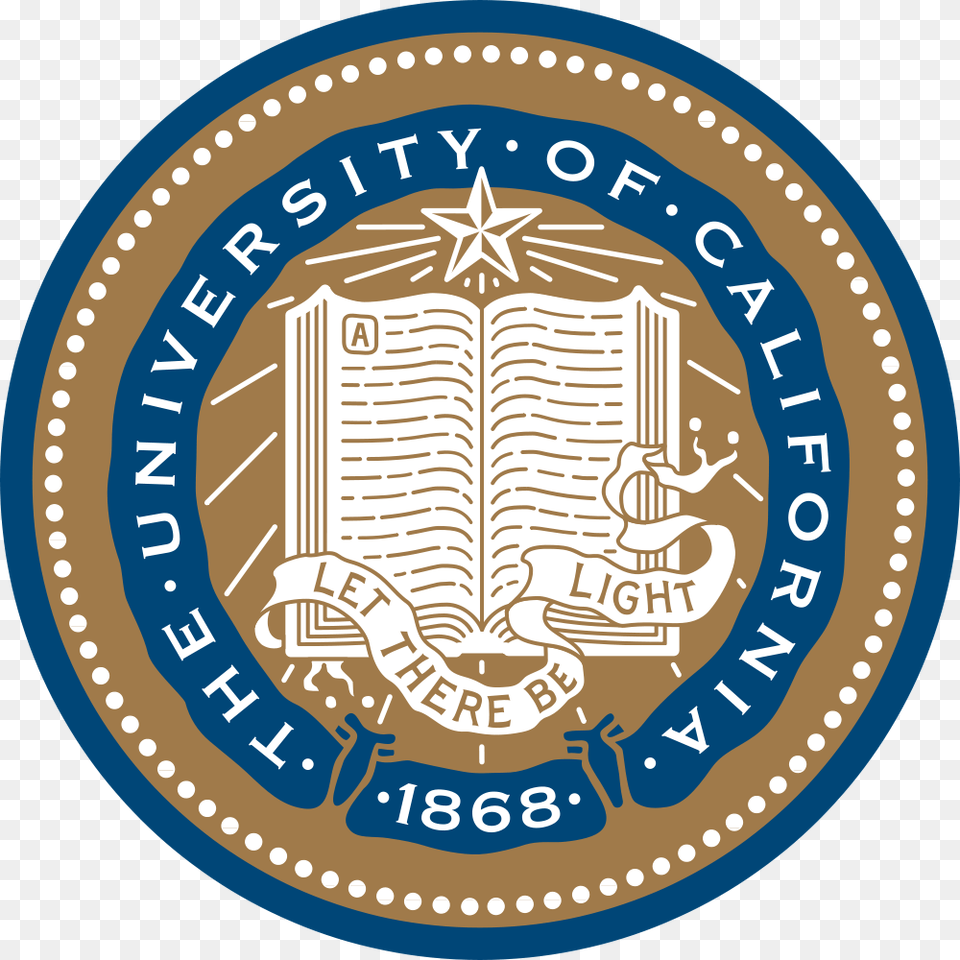 University Of California Uc Center Sacramento Logo, Coin, Money, Disk, Emblem Free Png