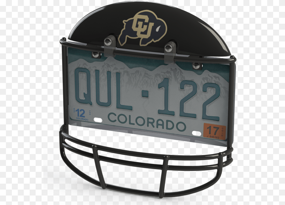 University Of Colorado Buffaloes Helmet Frame Sports Team License Plate Frame, License Plate, Transportation, Vehicle, American Football Png Image
