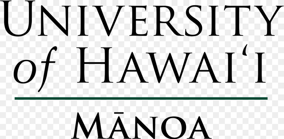 University Of Hawaii At Manoa Logo, Text, Alphabet, Blackboard Free Png