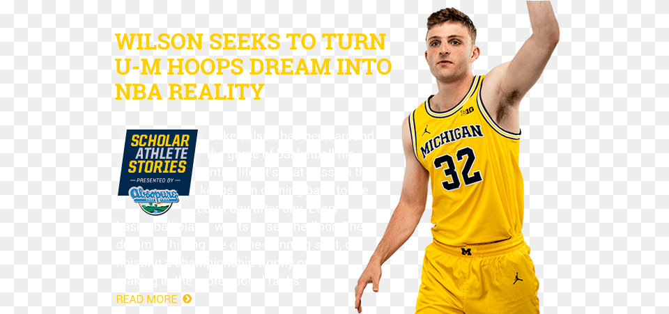 University Of Michigan Athletics Official Athletics Website For Basketball, Clothing, T-shirt, Adult, Male Png