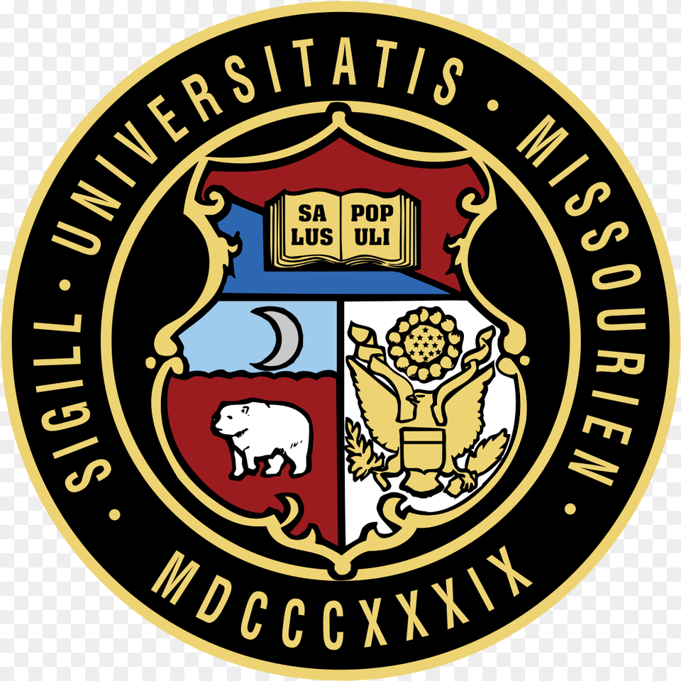 University Of Missouri Columbia Seal, Emblem, Symbol, Logo, Badge Png Image