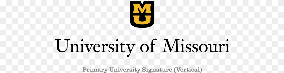 University Of Missouri Primary Vertical Signature Includes U Of Missouri Logo, Text Free Png