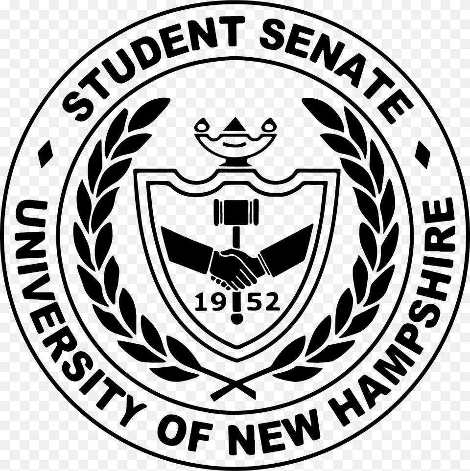 University Of New Hampshire Student Senate Seal Of The Student Senate Circa 2017 Clipart, Logo, Emblem, Symbol, Badge Png Image
