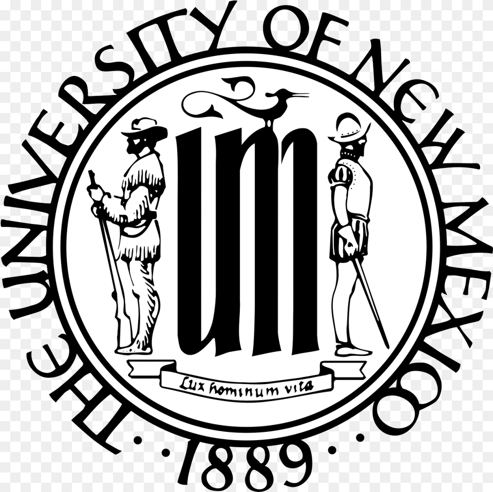 University Of New Mexico Logo University Of New Mexico, Person, Stencil, People, Emblem Free Png Download