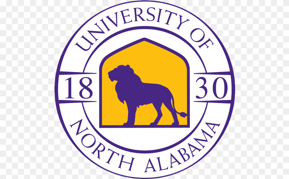 University Of North Alabama Official Logos University Of Transparent Una Logo, Emblem, Symbol, Animal, Canine Png