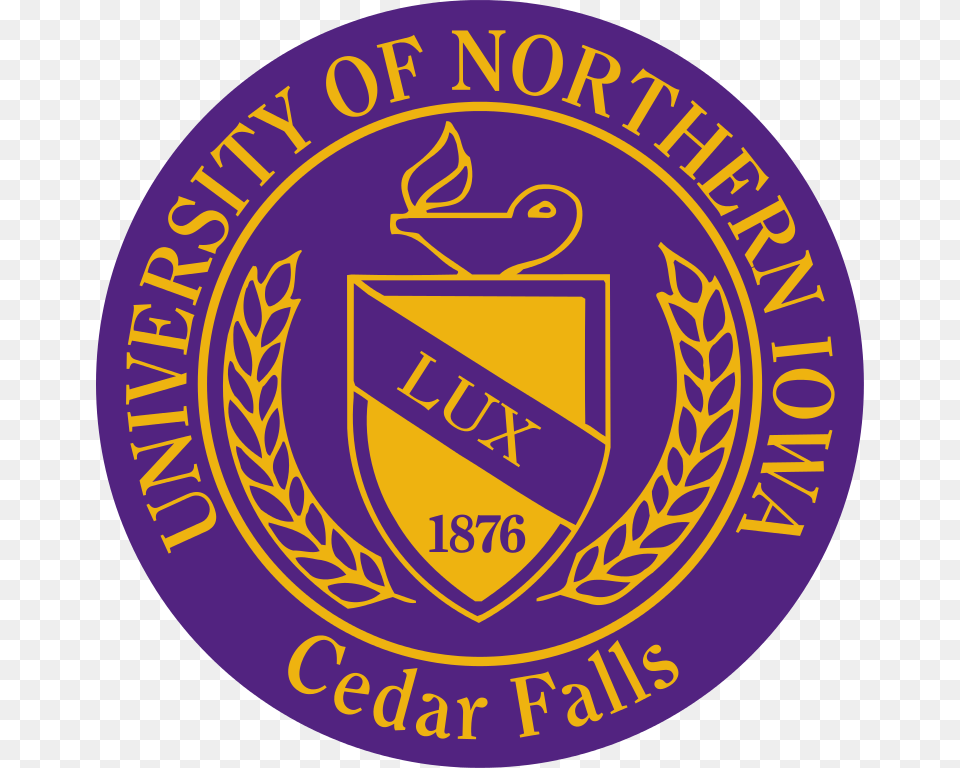 University Of Northern Iowa Seal University Of Northern Iowa Crest, Badge, Logo, Symbol, Emblem Free Png Download