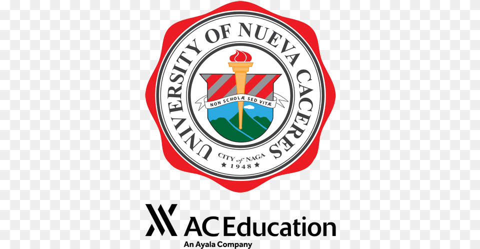 University Of Nueva Caceres Wikipedia University Of Nueva Caceres Logo, Badge, Symbol, Emblem, Food Png
