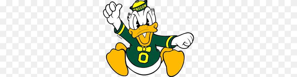 University Of Oregons Fighting Duck Whaawhaa, Cartoon Png Image