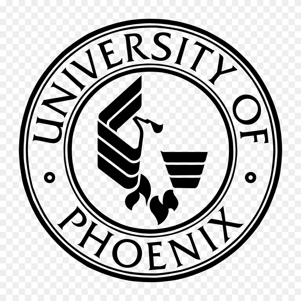 University Of Phoenix Logo Transparent Vector, Gray Png