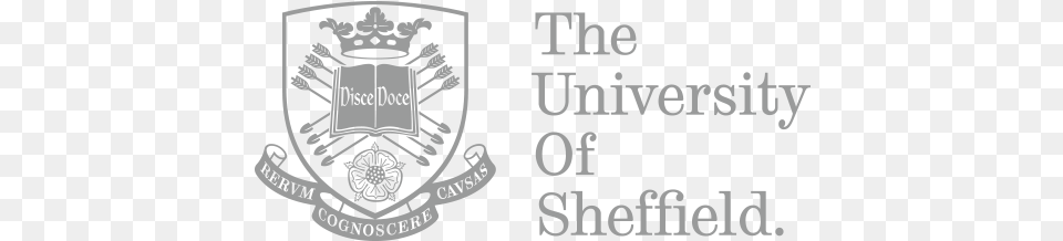 University Of Sheffield University Of Sheffield Logo White, Badge, Symbol, Emblem, Text Png