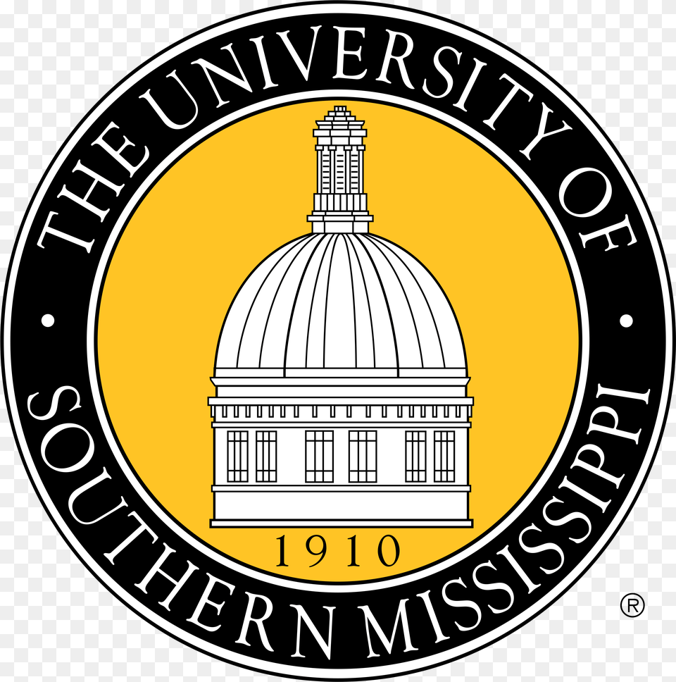 University Of Southern Mississippi, Logo, Architecture, Building, Dome Png Image