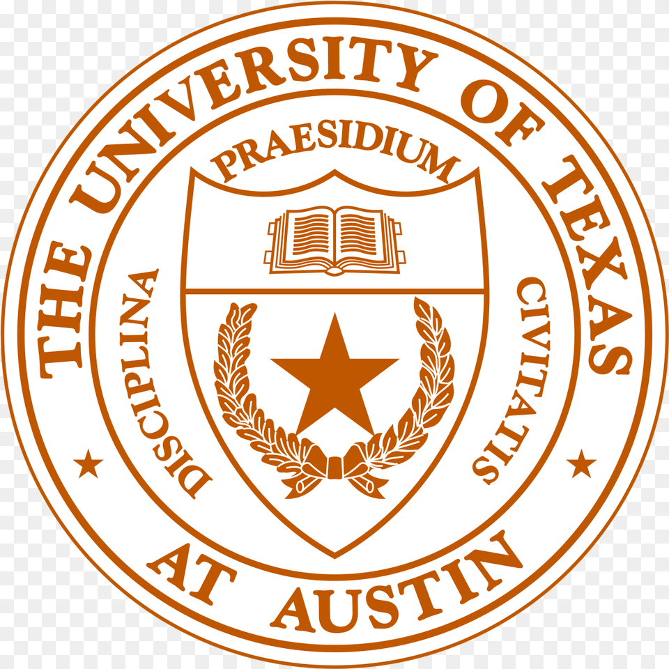 University Of Texas At Austin University Of Texas Austin Seal, Badge, Logo, Symbol, Emblem Png