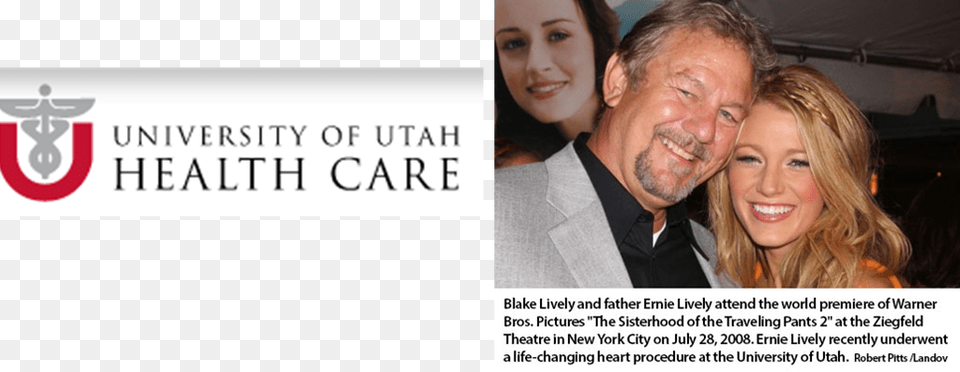 University Of Utah Doctor Performs Historic First Ernie Lively And Blake Lively, Woman, Head, Person, Female Free Transparent Png