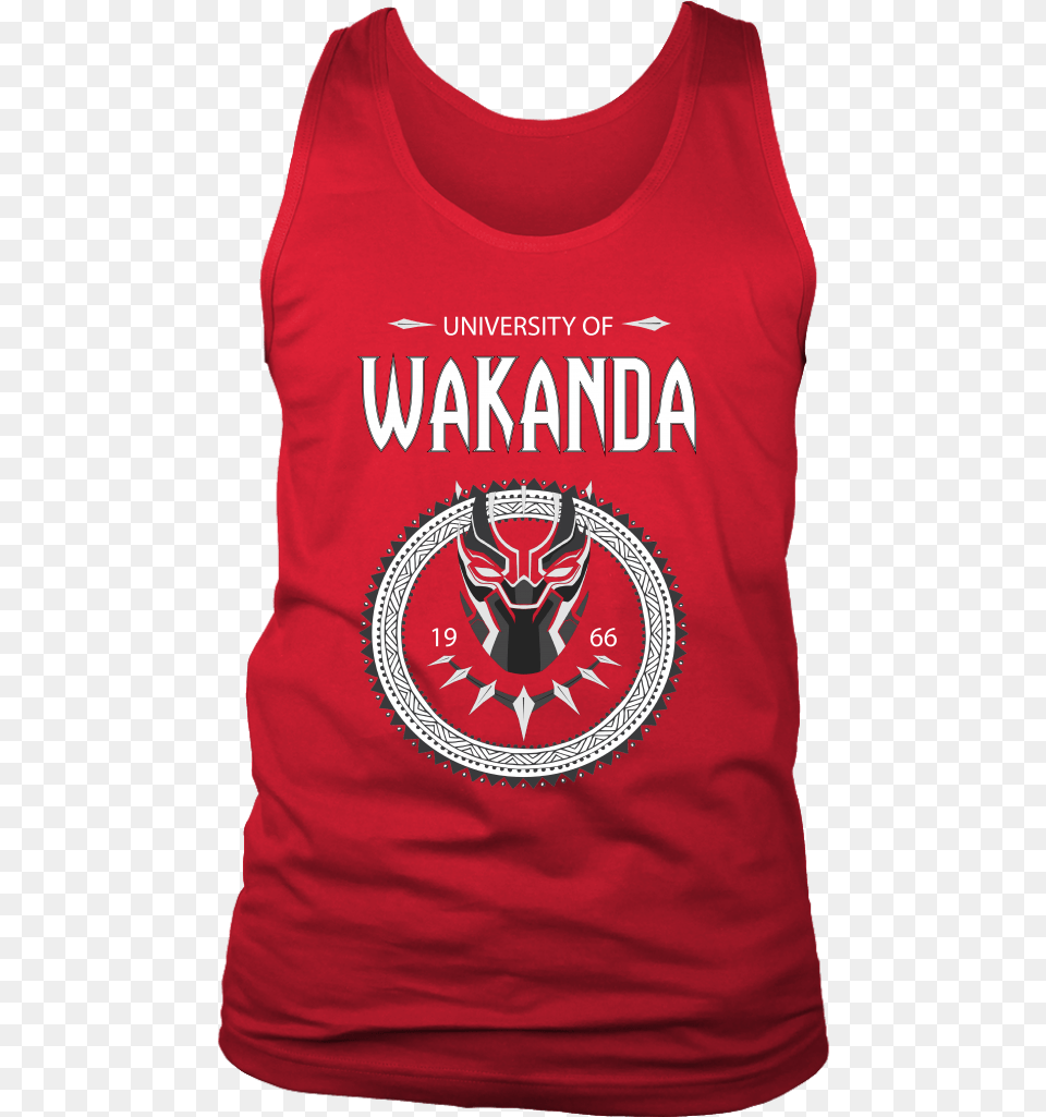 University Of Wakanda, Clothing, Shirt, Tank Top Free Png