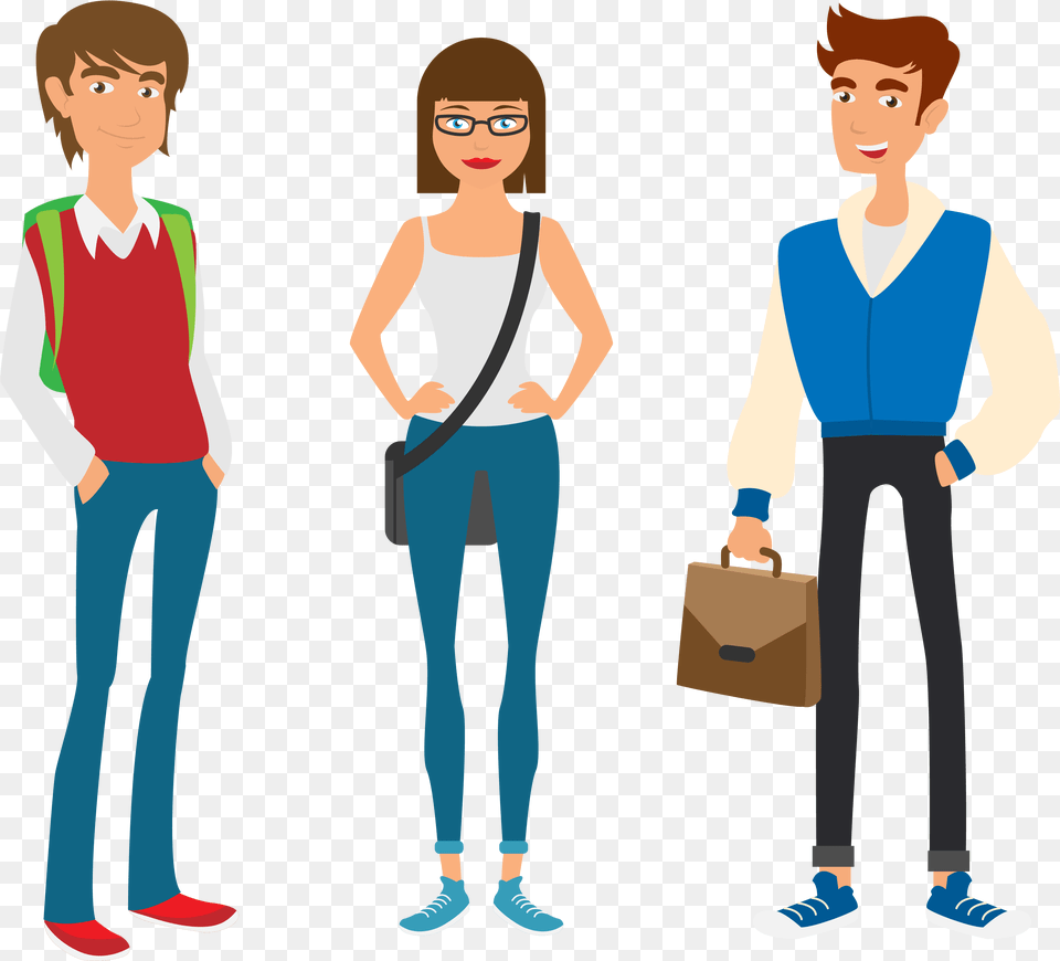 University Student Clip Art, Accessories, Bag, Pants, Clothing Free Png