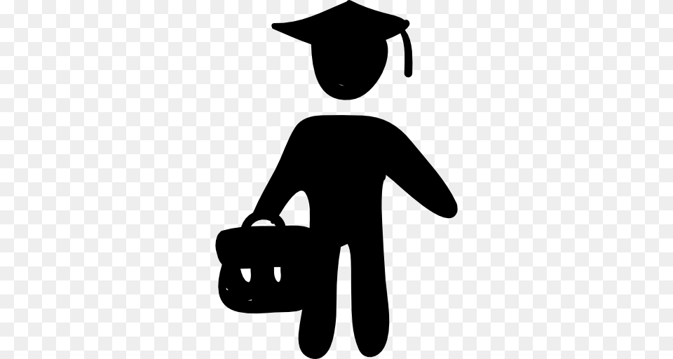 University Student Clipart Black And White Clipart Station, Gray Png Image