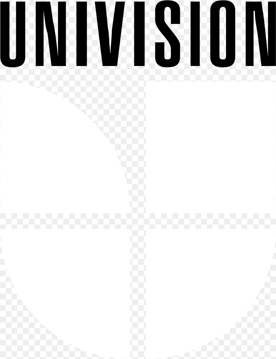 Univision Logo Black And White Univision Logo Black, Cross, Symbol Free Transparent Png