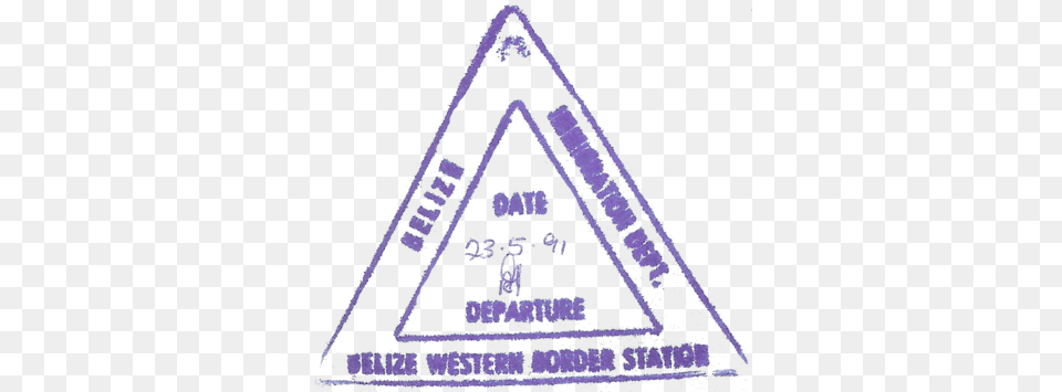 Unknown France Passport Stamp, Triangle Png
