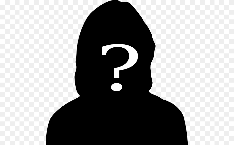 Unknown Person, Clothing, Hood, Silhouette, Stencil Png