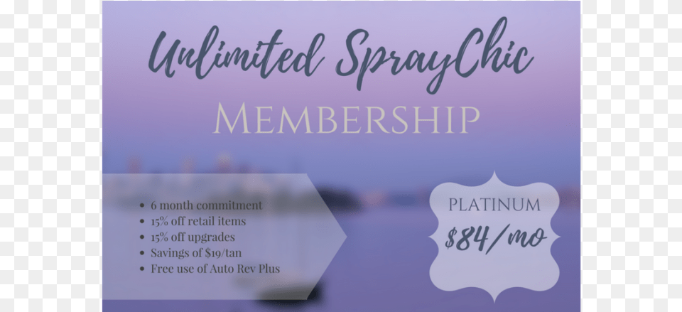 Unlimited Custom Airbrush Spray Tanning Platinum Membership Cute Mermaid Shell Design Pastel Necklacependant, Advertisement, Poster, Text, Paper Free Png Download