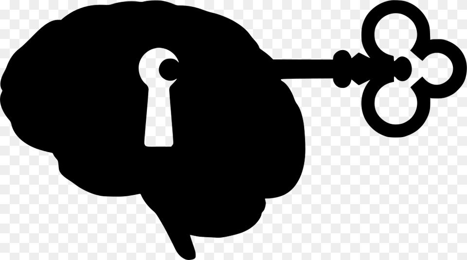 Unlock Brain, Gray Png Image